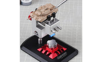 360 Degree Tool Holder Low-Profile Base Rotary Clamp Stand Aluminum Alloy Rotary Tool Clamp for Model Makers
