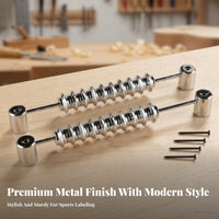 2 Pieces Metal Foosball Scoreboard Counter String Mounting Screws Foosball Score Bead Rod Silver-Toned Table Soccer Score Tracker 26.7 Cm Long