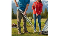 Tarp Pole Rust Resistant Tent Awning Rod Sectional Design Canopy Support Pole for Campers, Outdoor, Backyard, Beach