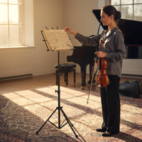 Foldable Music Stand Includes Carrying Bag Portable Sheet Music Stand Heavy Duty Musical Instrument Accessory for Students