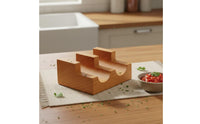 Reusable Sushi Taco Holder Easy to Serve Sushi Roll Stand Food Safe Wooden Taco Holder Compact for Restaurant, Party, Home Dining