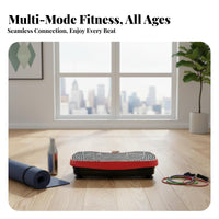 Bluetooth Music Full Body Vibration Plate Adjustable Speed Standing Exercise Shaker Handheld Controller Control Vibrating Exercise Board Anti-Slip Surface for People Seeking Adults, Seniors, Home Gym, Workout, Living Room, Office