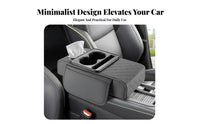 Multi-Functional Design Armrest Cushion with Tissue Box Comfortable Arm Support Multifunctional Armrest Extender Anti-Slip Base