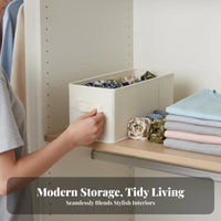 Foldable Clothing Box Space Saving Organizer Cube multipurpose for On Shelves