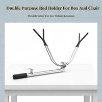 Universal Metal Fishing Rod Holder, Adjustable Mount
