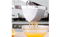 Easy to Clean Stainless Steel Potato Ricer Ergonomic Handle Heavy Duty Potato Press for Home Cooks, Chefs