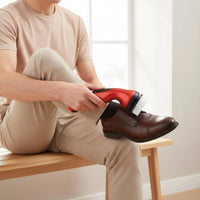 Interchangeable Heads Rechargeable Shoe Polisher Kit 2-in-1 Function Handheld Leather Cleaner Lightweight for Travel