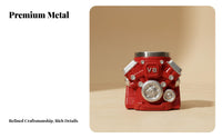 Unique Gift Retro Engine Mug Creative Design Car Engine Mug Stainless Steel Liner for Mechanics, Engineers, Garage, Man Cave, Workshop