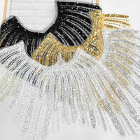 New Mesh Sequin Beaded Front Collar Decorative Dress Collar Patch