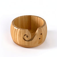 Smooth Yarn Bowl Polished Yarn Bowl with Spiral Slot Compact Long-Lasting for Knitters, Crocheters, Knitting