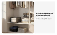 Stackable Shelf Insert Freestanding Stackable Expandable Rack Adjustable