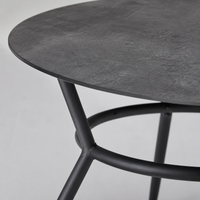 Rattan-style 2-Person Round Dining Table, 0.8m, Modern Cafe Style Dining Table
