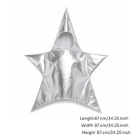 Lustrous-Looking Star Shaped Costume Shiny Kids Star Costume Reflective Child Clothing Smooth for Children, Stage, Party, Role-Play