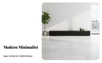 Media Console with Nesting Tables Modern Minimalist aesthetic media center