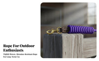 Horse Lead with Brass Snap Long-Lasting Equestrian Lead Line Livestock Equipment Reinforced Hand-Ergonomic for Riders, Stable
