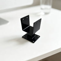 4 Pieces C-Shaped Post Support Bracket Metal Fence Post Bracket High-Sturdy uShaped for Home Improvers, Railing