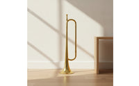 Youngster Trumpet Polished Marching Trumpet Upright Brass Bugle for Practice