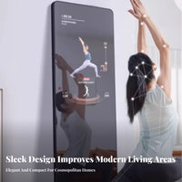 Smart Exercise Mirror Motion-Sensing Games Full Length Workout Mirror Family Friendly Electronic Fitness for Beginners, Families