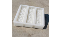 Paving Mold with Raised Pattern Pattern Antique-Style Concrete Floor Tile Mold Rectangular Geometric for Homeowners, Patios