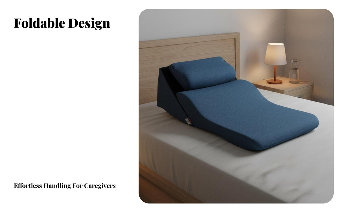 Washable Cover Bedridden Patient Positioning Pillow Multi-Functional Adjustable Bed Incline System for Elderly, Bedroom, Hospital