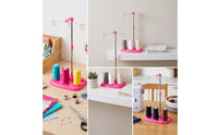Space-Saving Sewing Thread Stand Compact Thread Stand with Loop Guides Smooth Smoother for Overlocking