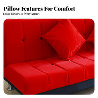 2-in-1 Design Fold-extendable Sofa Bed Space-Saving transformable Couch Easy Conversion Household Furniture Modern aesthetic for Apartment Dwellers, Students, Homeowners, Small Spaces, Living Room, Bedroom, Home Office