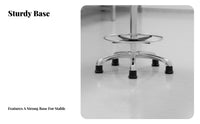 Light Luxury aesthetic Upholstered High Stool with supportrest Modern Design Bar Chair Built-in Footrest Seating Furniture Sturdy Base for Homeowners, Cafe Owners, Adults, Kitchen Island, Reception Area, Restaurant, Dining Room