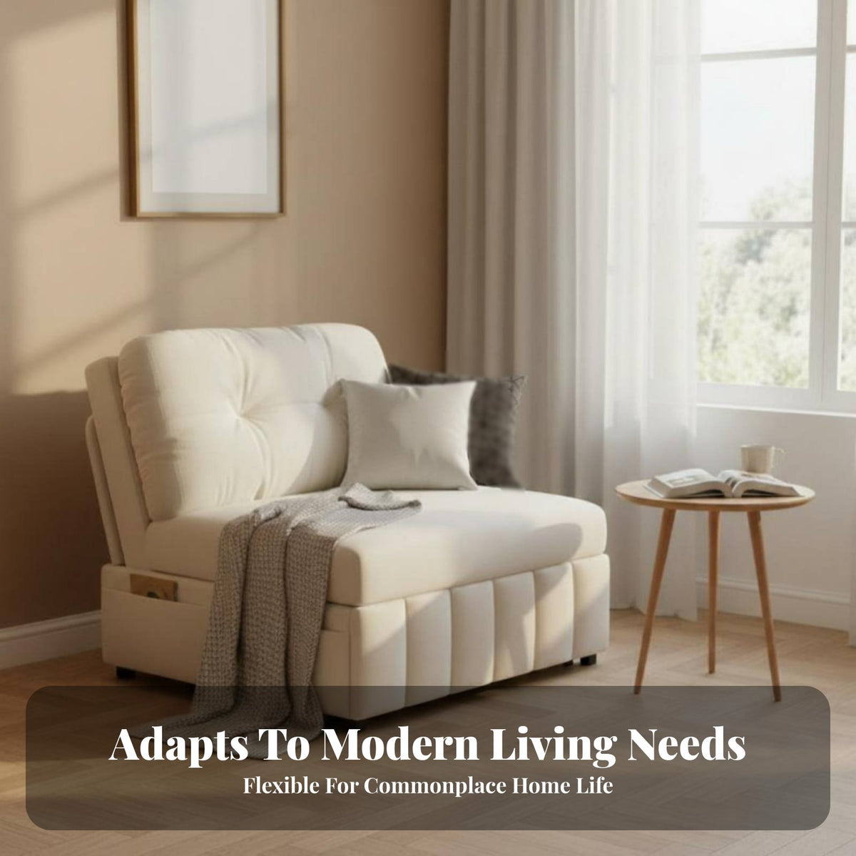 Two-PurposeUse Armless Fold-foldable Couch Foldable Design Fold-foldable Guest Bed Space-Saving transformable Seating Minimalist design for Apartment Dwellers, Students, Homeowners, Living Room, Small Spaces, Bedroom, Office