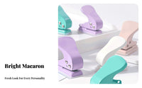Single Hole Punch Portable Single Hole Puncher Compact Design Loose-Leaf Puncher for Students, Journal Enthusiasts, School