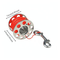 Scuba Diving Finger Reel Anti-Snag-Resistant Stainless Steel Diving Reel Lightweight Underwater Equipment