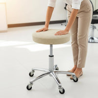 Round Stool Cover Thickened Textile Stretch Stool Slipcover Stretch Chair Seat Cover Dustproof Furniture Accessory