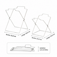 Foldable Trash Bag Stand, Yellow Bag Stand for Camping & Barbecues, Sturdy Wire Garbage Bag Holder, Silver Waste Collector