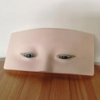 Eyelash Practice Head Model with Three-Layer Lashes, Single Eye, for Beginners