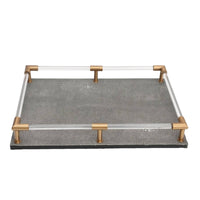 Serving Tray Textured Decorative Organizer Tray Easy to Carry for Decor
