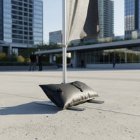 Screw Cap Banner Stand Weight Bag Carry Strap Weighted Water Bag Rectangular Light Stand Sandbag Black