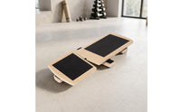 Wooden Single-Leg Balance Device Textured Single Leg Balance Board Recovery Ankle Mobility Board Long-Lasting for Athletes, Mindful Movement Practice Studio