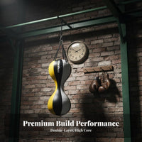 Boxing Reaction Ball Solo Training Floor to Ceiling Ball Fast Return Double End Punching Bag for Fighters, Fighting Artists, Home, Gym