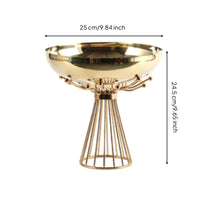 Fruit Bowl with Pedestal Tall Pedestal Fruit Stand Breathable for Tabletop, Dining Area