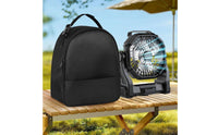 Camping Fan Carrying Case Large Capacity Camping Fan Carry Bag Front Pocket Appliance Accessory for Campers