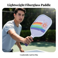 Paddle Racket Ultralight Fiberglass Paddle Racket Anti-Slip Grip Athletic Gear for Adults, Intermediate Athletes, Outdoor Play, Family Game