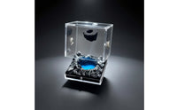 Escape-Proof Acrylic Terrarium with Landscape Ventilated Invertebrate Habitat with Cave Transparent Enclosure Secure for Hobbyists
