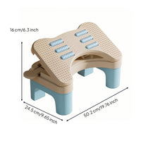 Under Desk Footrest with Massage Rollers Adjustable Under-Desk Footrest Ergonomic Footstool Comfortable Ergonomic Foot Stool