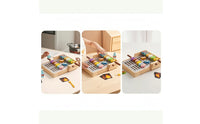 Wooden Grill Playset Educational Grill Playset with Pretend Meal Components Pretend Barbecue for Playroom