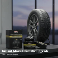 50 G Tire Refurbishing Paste Renews Black Gloss Tire Gloss Gel Protection Wheel Polishing Paste for Auto Cleaners, Garage, Driveway