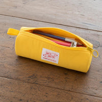 Korean Style Sandwich Pencil Case for Students, Solid Color, High Aesthetic Value, Simple Zipper Stationery Pouch