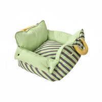 Dog Car Carrier Bed Soft Cushioning Portable Dog Supportive Foam Puppy Car Sofa for Small Dogs, Outdoor