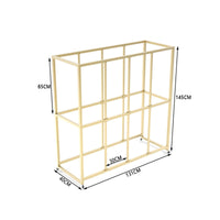 Space-Saving Multi-Tier Fitness Ball Stand Long-Lasting Metal Frame Gym Balance Ball Display Shelf Large Capacity Floor Standing Gym Rack Non-Slip Feet for Fitness Studio Owners