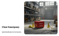 Retardant Fire Fighting Sandbox Large Capacity Metal Fire Sand Box Heavy Duty Emergency Sand Bin Deformation Resistant for Gas Station Attendants, Industrial Workers, Ships, Warehouses, Factories, Laboratories
