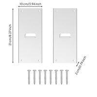 2 Pieces Corrosion-Resistant Fence Post Extension Bracket Long-Lasting Post Extension Bracket with Screws Reinforced Height Extender Stable for Contractors, Yard Projects