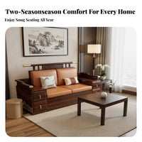 Sofa with Storage Drawers New Chinese design Multifunctional Loveseat all-seasonSeason Use Living Room Seating for Apartment Dwellers, Families, Lounge Area